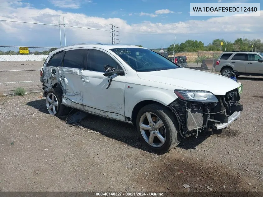 2014 Audi Q7 Prestige VIN: WA1DGAFE9ED012440 Lot: 40140327