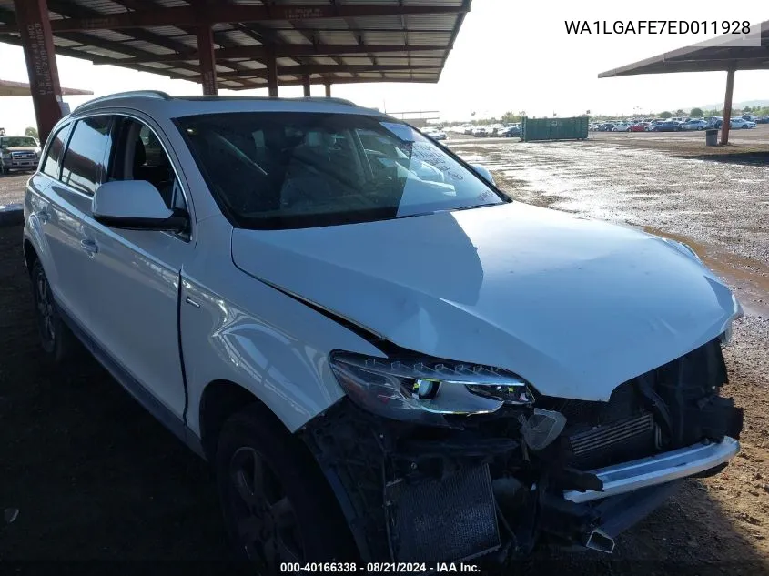 WA1LGAFE7ED011928 2014 Audi Q7 Premium Plus