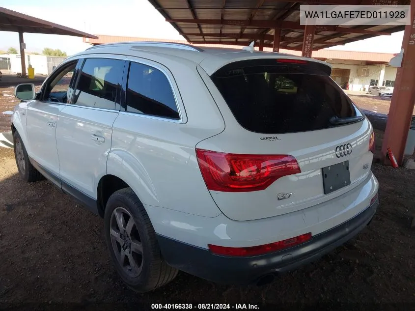 WA1LGAFE7ED011928 2014 Audi Q7 Premium Plus