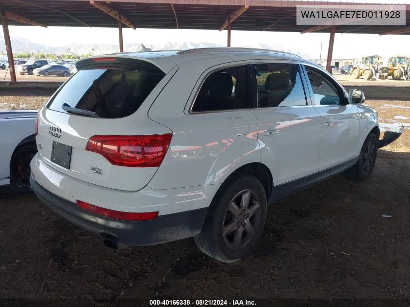 WA1LGAFE7ED011928 2014 Audi Q7 Premium Plus