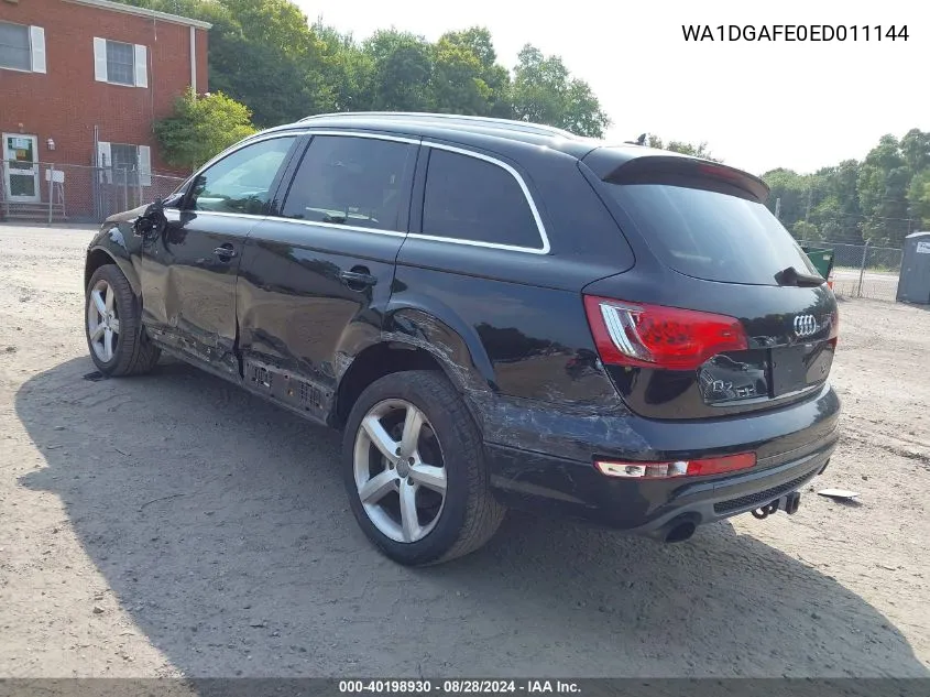 WA1DGAFE0ED011144 2014 Audi Q7 3.0T S Line Prestige