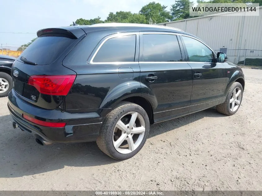 2014 Audi Q7 3.0T S Line Prestige VIN: WA1DGAFE0ED011144 Lot: 40198930