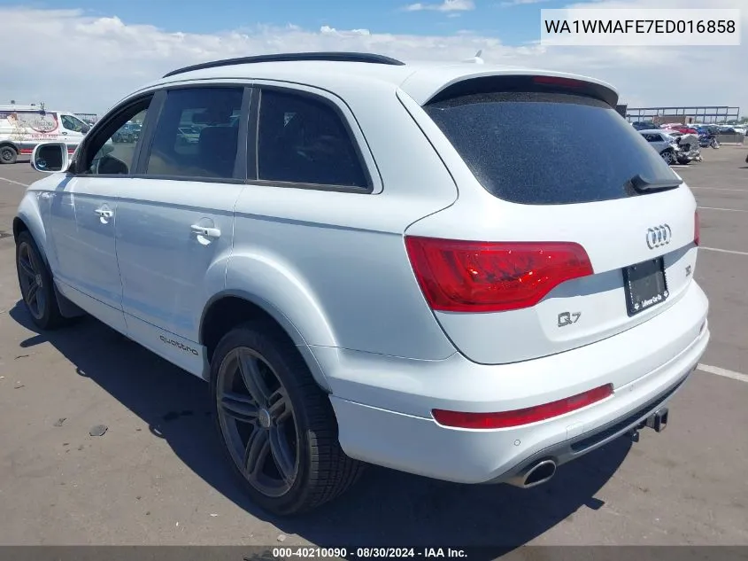 2014 Audi Q7 3.0 Tdi Premium VIN: WA1WMAFE7ED016858 Lot: 40210090