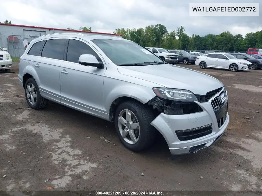 WA1LGAFE1ED002772 2014 Audi Q7 3.0T Premium