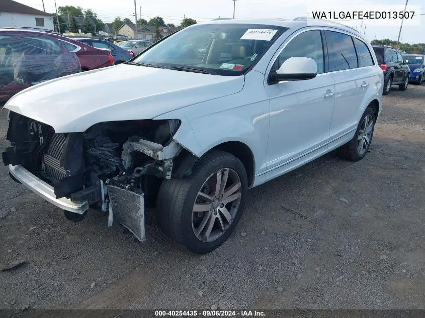 2014 Audi Q7 3.0T Premium VIN: WA1LGAFE4ED013507 Lot: 40254435