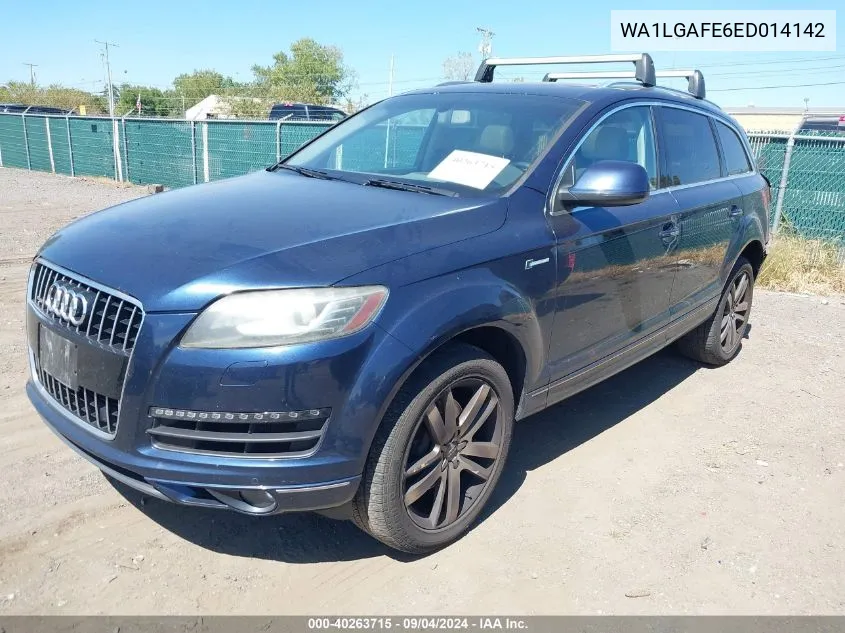 2014 Audi Q7 3.0T Premium VIN: WA1LGAFE6ED014142 Lot: 40263715