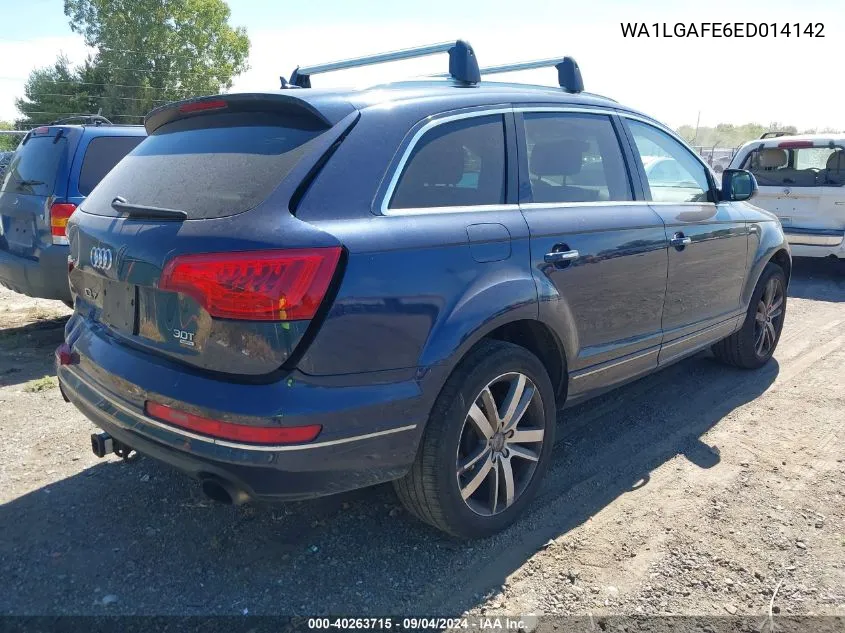 2014 Audi Q7 3.0T Premium VIN: WA1LGAFE6ED014142 Lot: 40263715