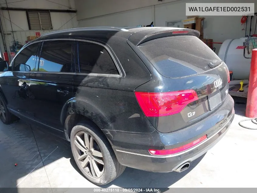 WA1LGAFE1ED002531 2014 Audi Q7 3.0T Premium