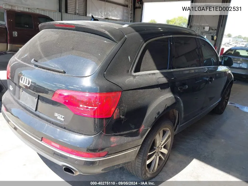 2014 Audi Q7 3.0T Premium VIN: WA1LGAFE1ED002531 Lot: 40275110