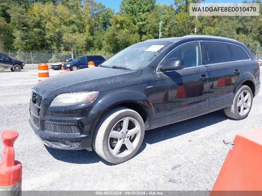 2014 Audi Q7 3.0T S Line Prestige VIN: WA1DGAFE8ED010470 Lot: 40322524