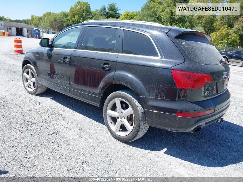 WA1DGAFE8ED010470 2014 Audi Q7 3.0T S Line Prestige