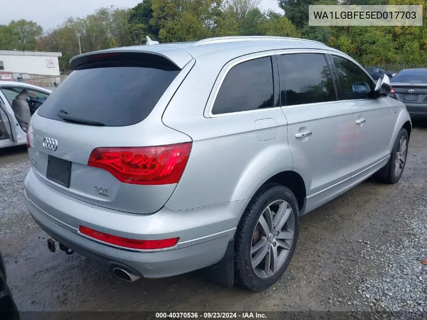 2014 Audi Q7 3.0T Premium VIN: WA1LGBFE5ED017703 Lot: 40370536