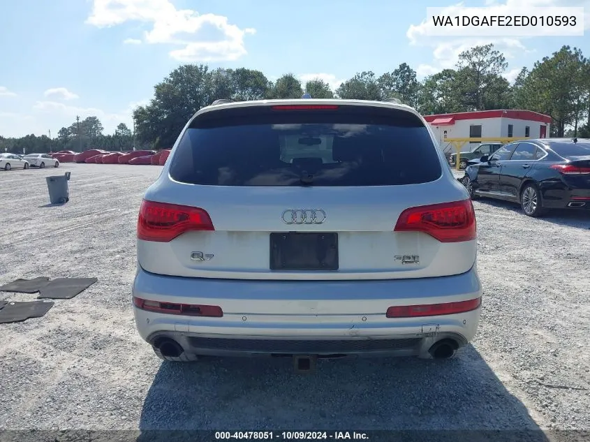 2014 Audi Q7 Prestige VIN: WA1DGAFE2ED010593 Lot: 40478051