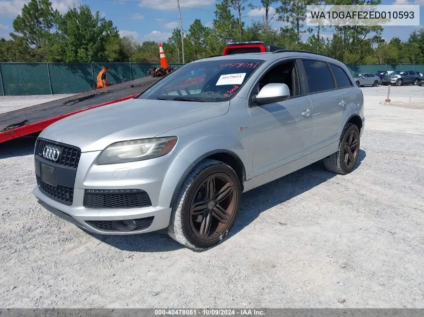 2014 Audi Q7 Prestige VIN: WA1DGAFE2ED010593 Lot: 40478051