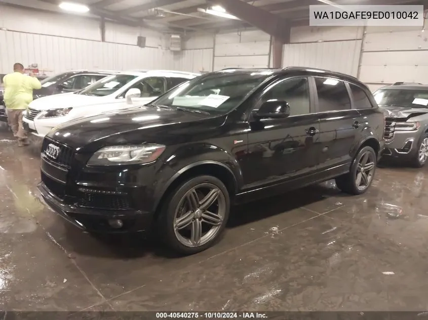 2014 Audi Q7 3.0T S Line Prestige VIN: WA1DGAFE9ED010042 Lot: 40540275