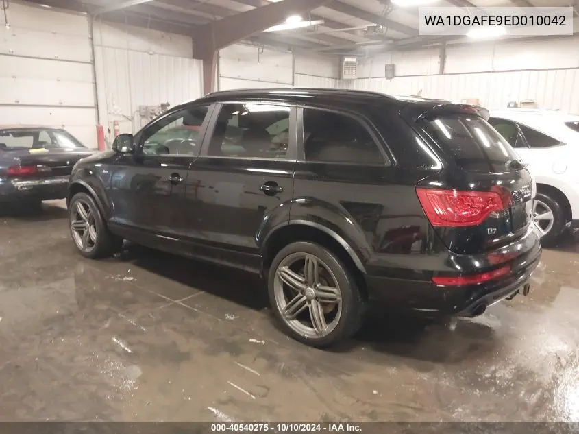 2014 Audi Q7 3.0T S Line Prestige VIN: WA1DGAFE9ED010042 Lot: 40540275