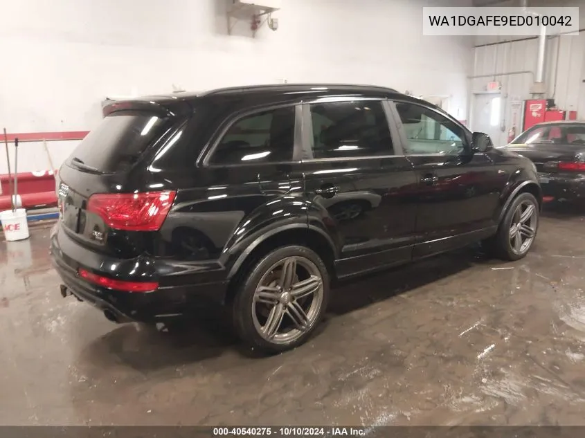 2014 Audi Q7 3.0T S Line Prestige VIN: WA1DGAFE9ED010042 Lot: 40540275