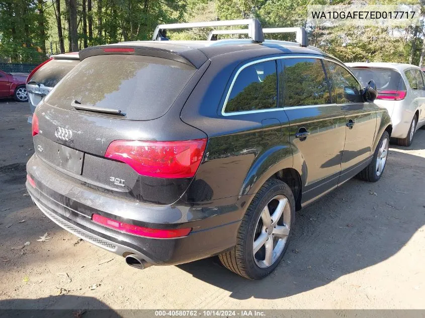 2014 Audi Q7 3.0T S Line Prestige VIN: WA1DGAFE7ED017717 Lot: 40580762