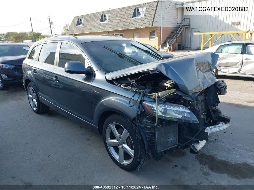 2014 Audi Q7 3.0T S Line Prestige VIN: WA1CGAFEXED020882 Lot: 40592312