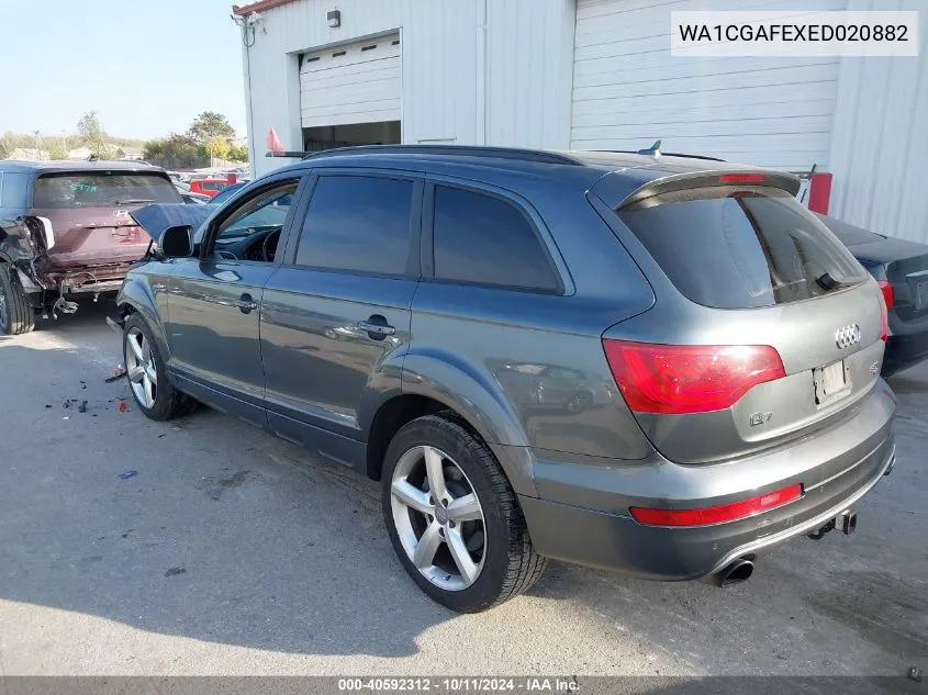 2014 Audi Q7 3.0T S Line Prestige VIN: WA1CGAFEXED020882 Lot: 40592312