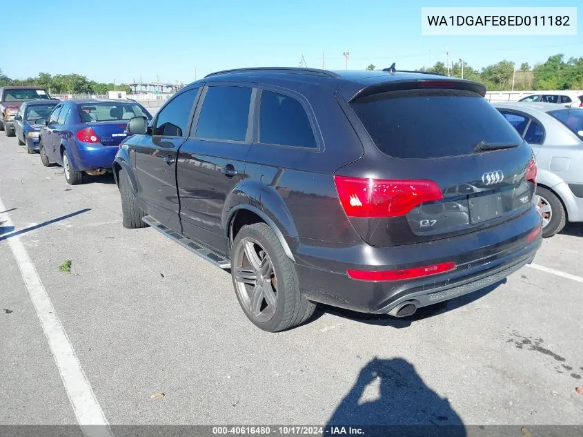 2014 Audi Q7 3.0T S Line Prestige VIN: WA1DGAFE8ED011182 Lot: 40616480