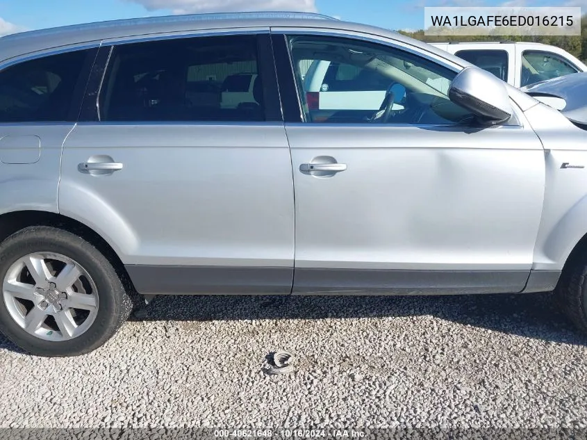 2014 Audi Q7 3.0T Premium VIN: WA1LGAFE6ED016215 Lot: 40621648