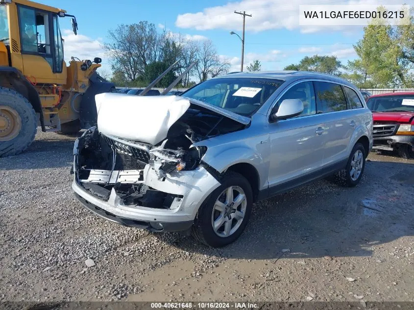 2014 Audi Q7 3.0T Premium VIN: WA1LGAFE6ED016215 Lot: 40621648