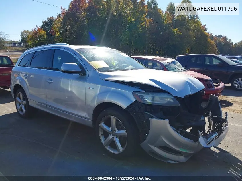 2014 Audi Q7 3.0T S Line Prestige VIN: WA1DGAFEXED011796 Lot: 40642384