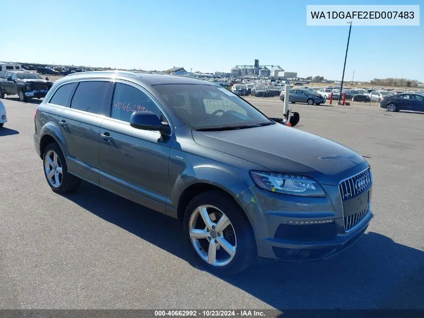 2014 Audi Q7 3.0T S Line Prestige VIN: WA1DGAFE2ED007483 Lot: 40662992