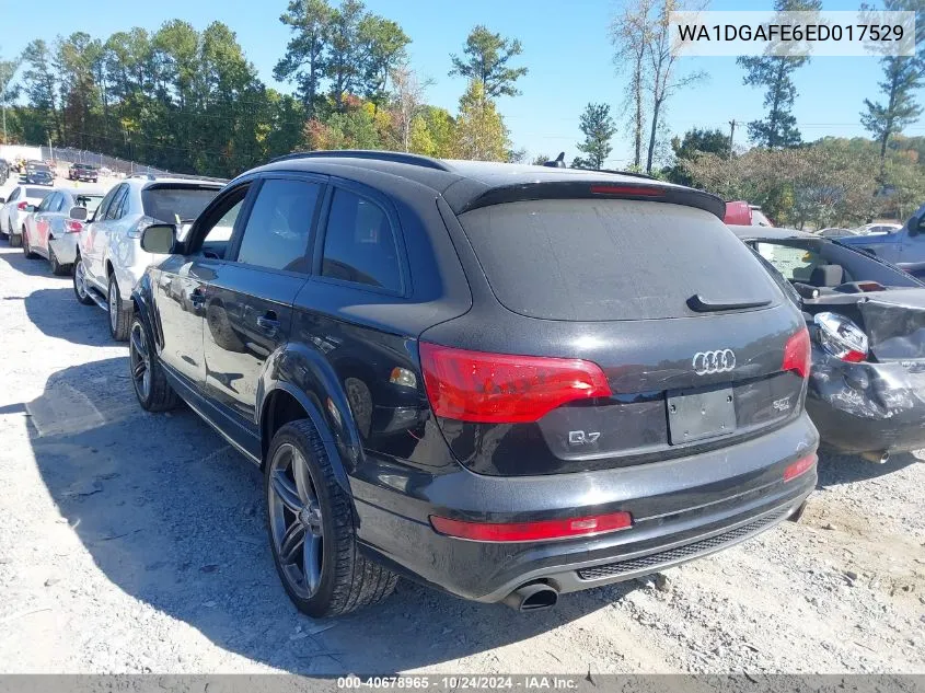 2014 Audi Q7 3.0T S Line Prestige VIN: WA1DGAFE6ED017529 Lot: 40678965