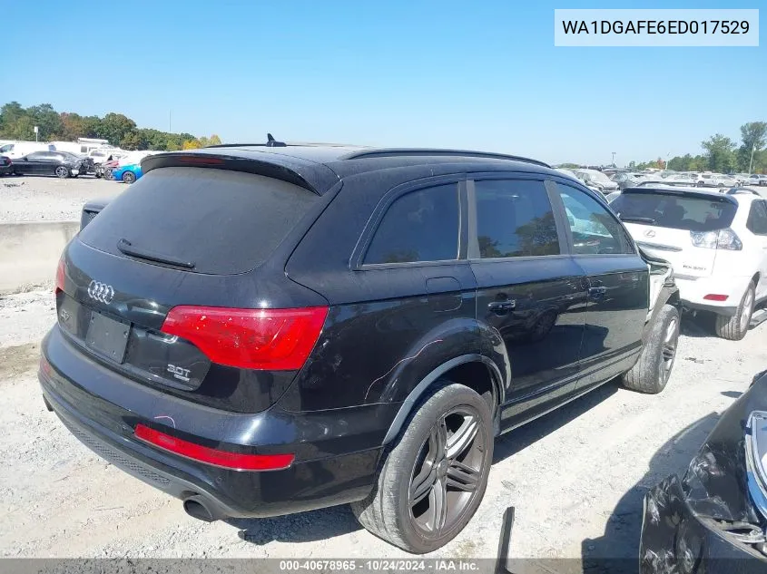 2014 Audi Q7 3.0T S Line Prestige VIN: WA1DGAFE6ED017529 Lot: 40678965