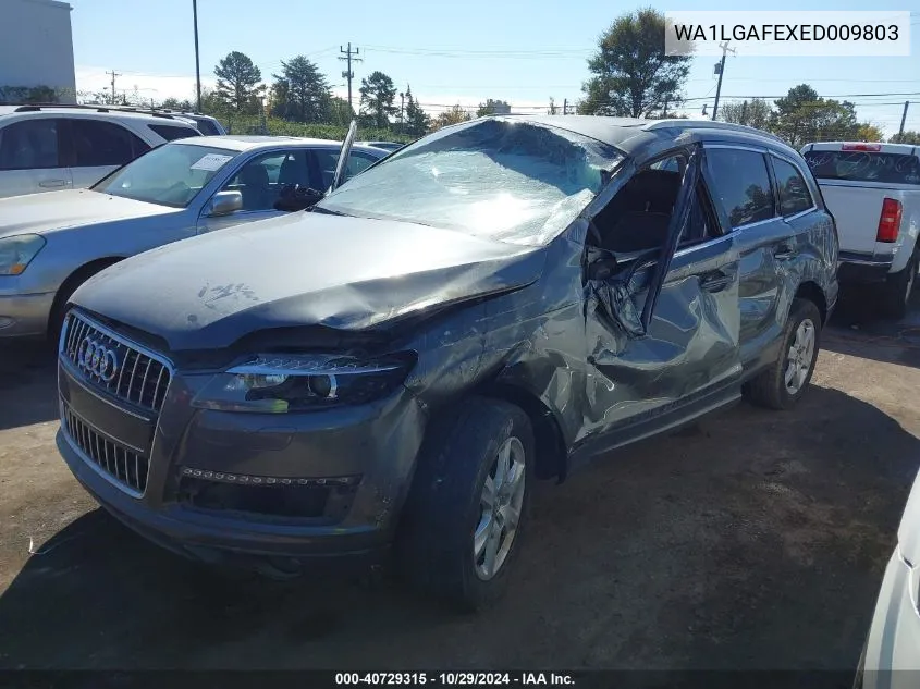 2014 Audi Q7 3.0T Premium VIN: WA1LGAFEXED009803 Lot: 40729315