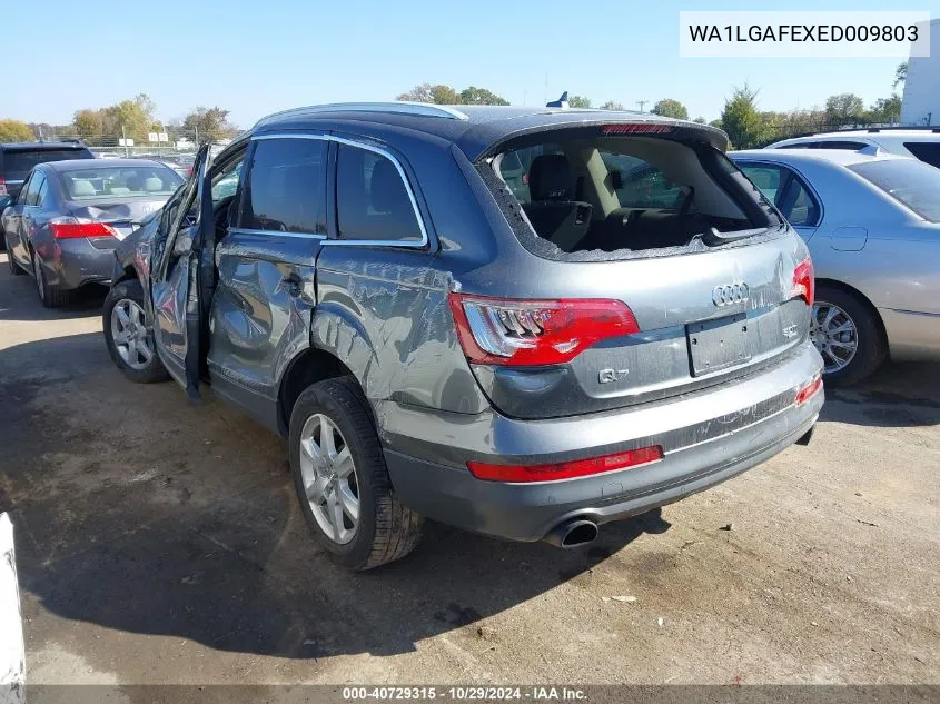 2014 Audi Q7 3.0T Premium VIN: WA1LGAFEXED009803 Lot: 40729315