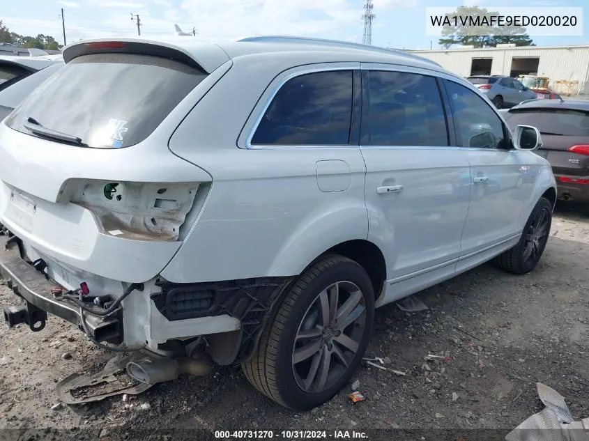 2014 Audi Q7 3.0 Tdi Premium VIN: WA1VMAFE9ED020020 Lot: 40731270