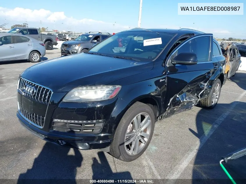 2014 Audi Q7 3.0T Premium VIN: WA1LGAFE8ED008987 Lot: 40880498