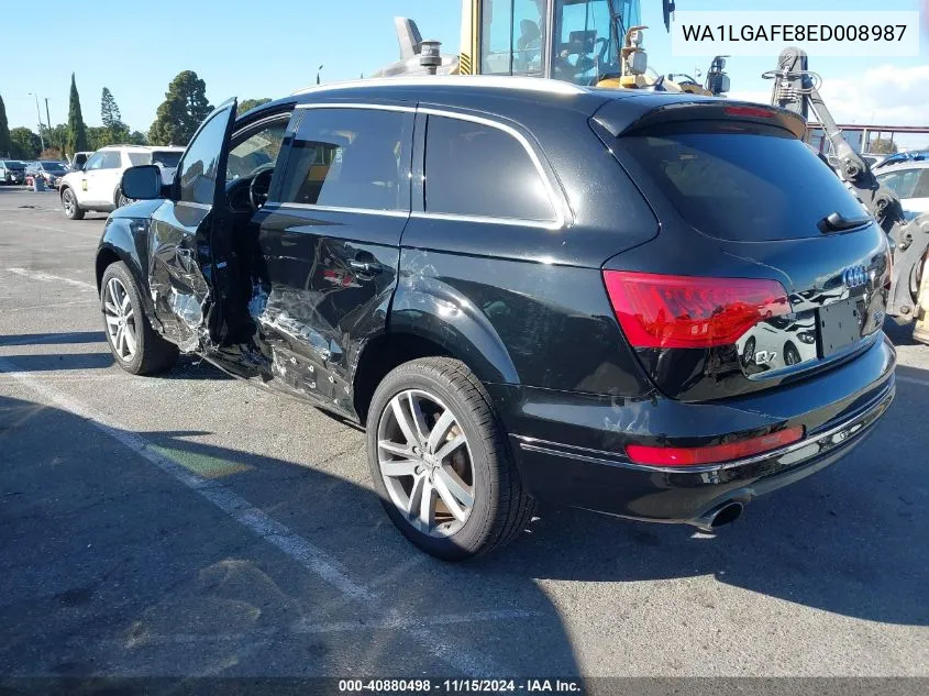 2014 Audi Q7 3.0T Premium VIN: WA1LGAFE8ED008987 Lot: 40880498