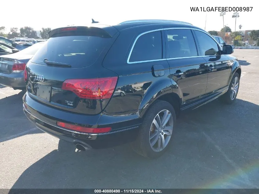 2014 Audi Q7 3.0T Premium VIN: WA1LGAFE8ED008987 Lot: 40880498