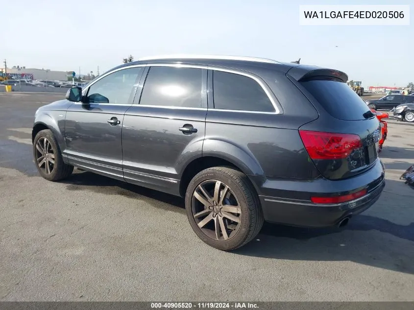 2014 Audi Q7 3.0T Premium VIN: WA1LGAFE4ED020506 Lot: 40905520