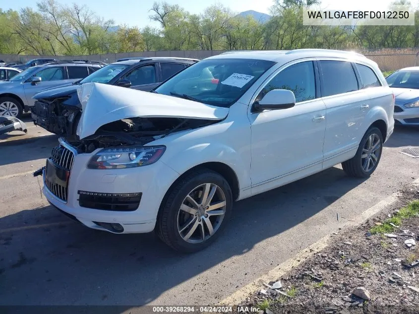 2015 Audi Q7 3.0T Premium VIN: WA1LGAFE8FD012250 Lot: 39268294