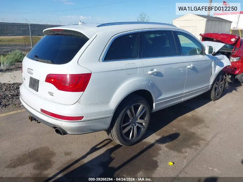 2015 Audi Q7 3.0T Premium VIN: WA1LGAFE8FD012250 Lot: 39268294