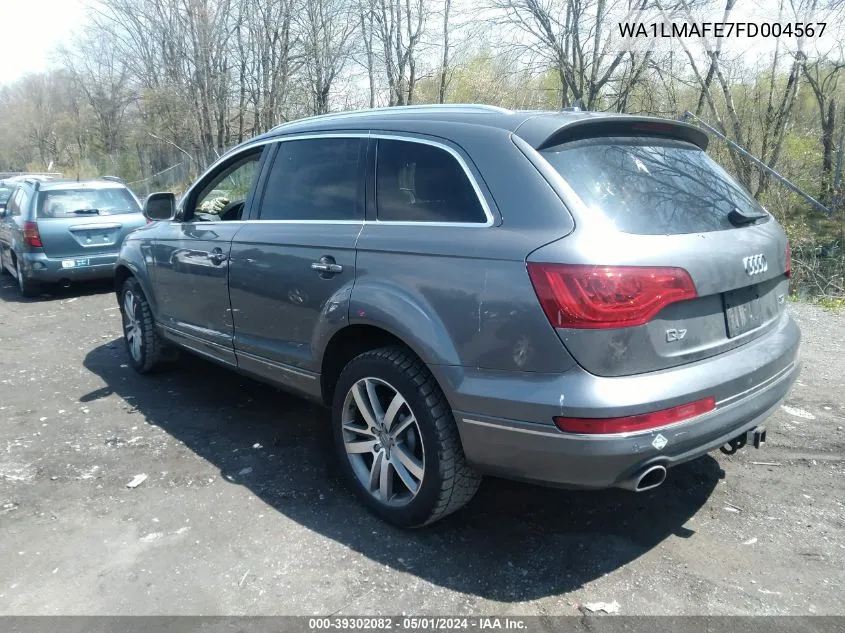 2015 Audi Q7 3.0 Tdi Premium VIN: WA1LMAFE7FD004567 Lot: 39302082