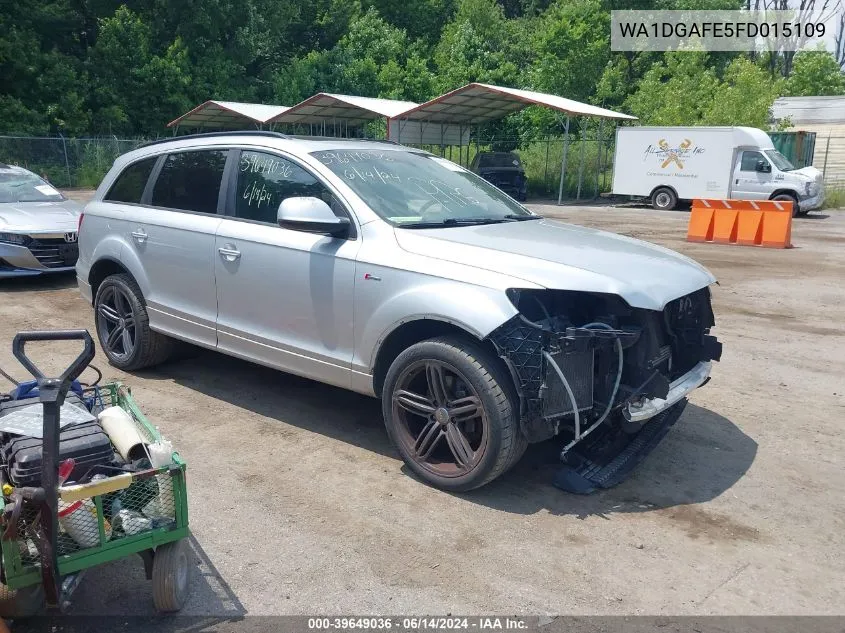 2015 Audi Q7 3.0T S Line Prestige VIN: WA1DGAFE5FD015109 Lot: 39649036