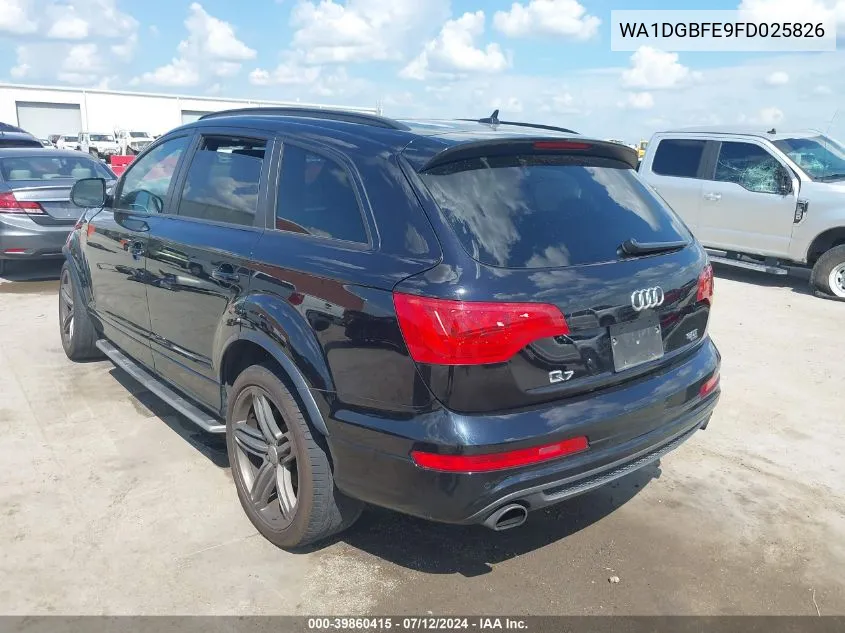 WA1DGBFE9FD025826 2015 Audi Q7 3.0T S Line Prestige