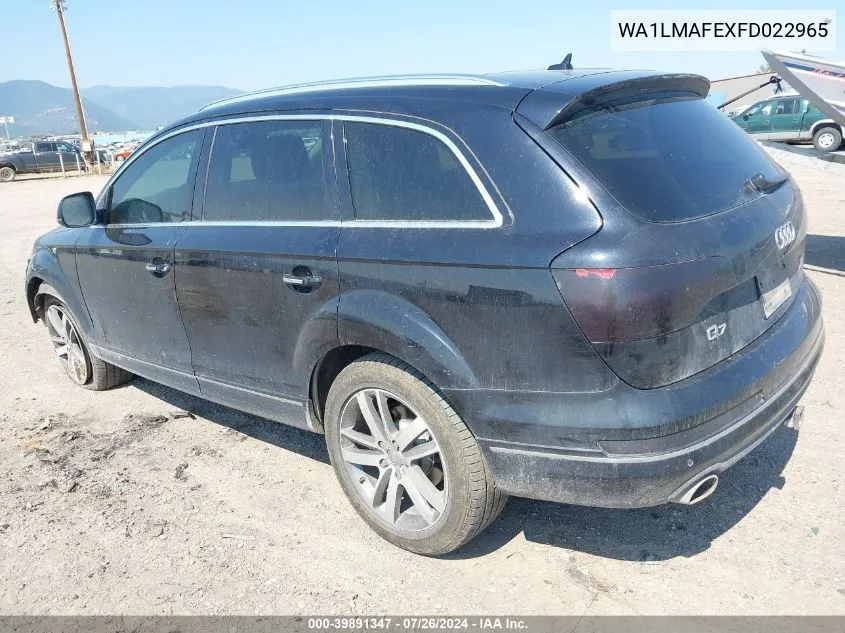 WA1LMAFEXFD022965 2015 Audi Q7 Tdi/Premium Plus