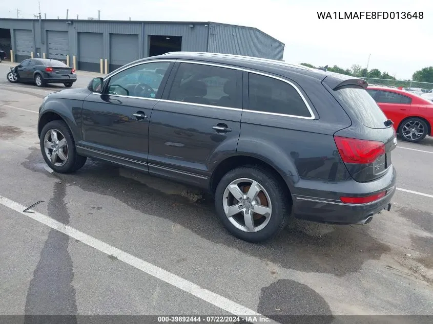 2015 Audi Q7 3.0 Tdi Premium VIN: WA1LMAFE8FD013648 Lot: 39892444