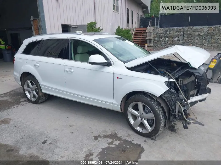 WA1DGAFE7FD006993 2015 Audi Q7 3.0T S Line Prestige