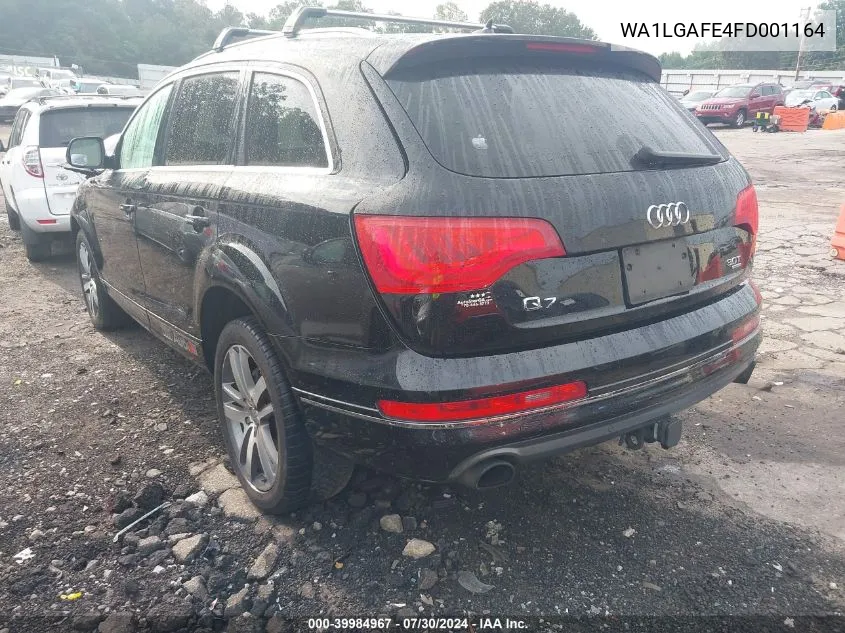 2015 Audi Q7 3.0T Premium VIN: WA1LGAFE4FD001164 Lot: 39984967