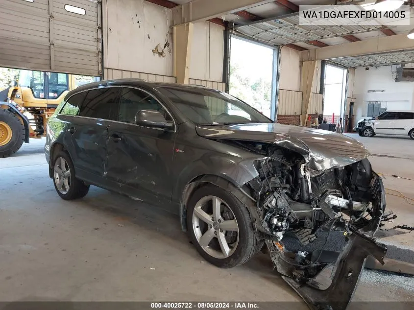 WA1DGAFEXFD014005 2015 Audi Q7 3.0T S Line Prestige