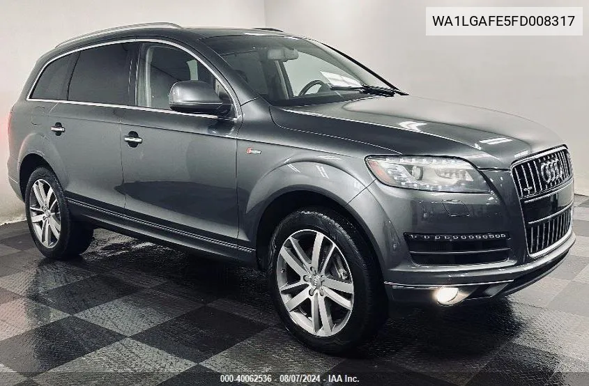 2015 Audi Q7 3.0T Premium VIN: WA1LGAFE5FD008317 Lot: 40062536