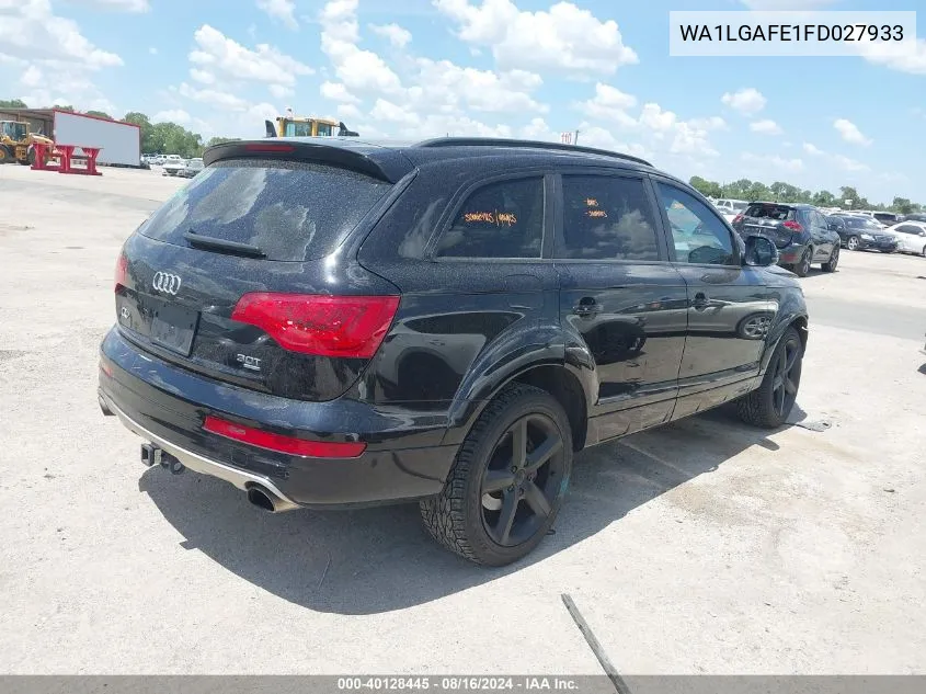 2015 Audi Q7 3.0T Premium VIN: WA1LGAFE1FD027933 Lot: 40128445